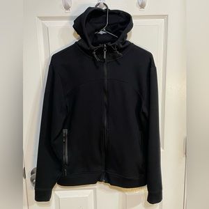 Black Zara Technical Training Zip Hoodie